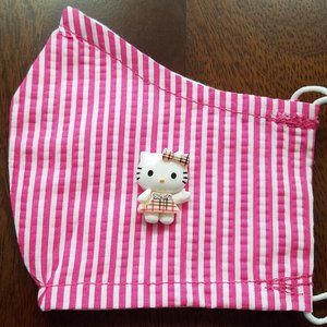 Face Mask ADULT Removable Hello Kitty School Girl